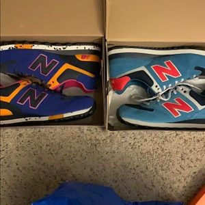 2 pairs of New Balance 574